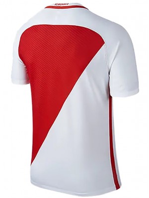 AS monaco home retro jersey soccer uniform men's first football kit top shirt 2016-2017